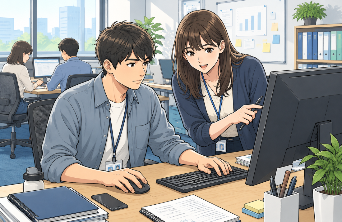 日々の実務と社内制度の見直しイメージ
